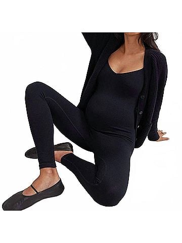 Hatch Body Rib Unitard in Black (view 2)