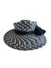 Eric Javits 100% Straw Print Blue White Hat One size - photo 1