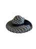 Eric Javits 100% Straw Print Blue White Hat One size - photo 5