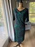 BCBGMAXAZRIA Animal Print Green Black T-Shirt Size L - photo 3