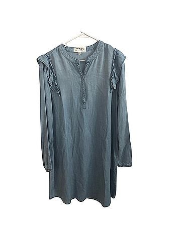 Cloth & Stone Cloth &amp; Stone Ruffled Chambray.
Shirtdress Casual Dress (view 2)