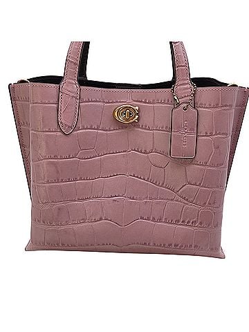 Coach Willow 24 Ice Purple Leather Tote (view 1)
