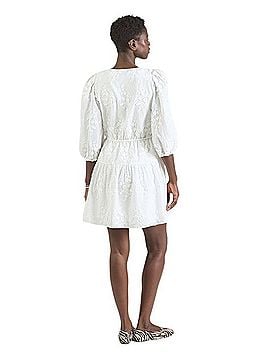 & Other Stories Appliqué Tie-Front Keyhole Puff Sleeve Mini Dress Casual Dress (view 2)