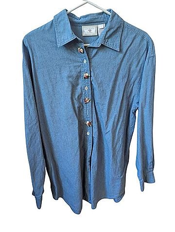 Susan Bristol Long Sleeve Button-Down Shirt (view 1)