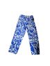 Zara Floral White Blue Casual Pants Size 4 - photo 1