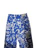 Zara Floral White Blue Casual Pants Size 4 - photo 2