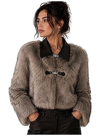 Alice + Olivia Faux Fur Jacket (view 1)