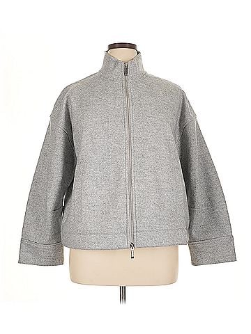 Madewell Madewell Relaxed Mockneck Knit Jacket (view 1)
