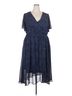 BLOOMCHIC 100% Polyester Polka Dots Blue Bloomchic Casual Dress Size 22 - photo 1