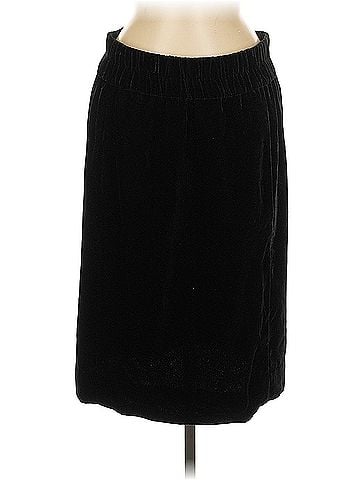 J.Crew Black Velvet Pull On Skirt J.Crew Formal Skirt (view 1)