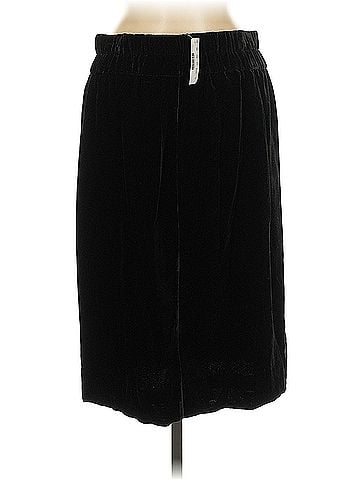 J.Crew Black Velvet Pull On Skirt J.Crew Formal Skirt (view 2)