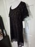 Lapis 100% Polyester Black Cocktail Dress Size L - photo 4