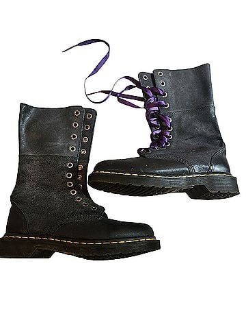 Dr. Martens vintage black fold down boots Boots (view 1)