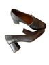 Intentionally ______ 100% Leather Black Silver Heels Size EU 37 - photo 1