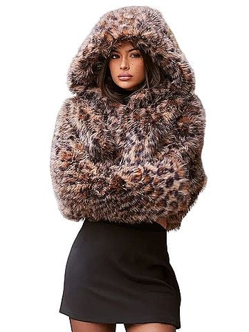 PrettyLittleThing Pretty Little Thing Faux Fur Jacket (view 1)