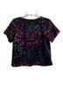 Sanctuary 100% Polyester 100% Rayon Black Pink Blue Short Sleeve Blouse Size XS - photo 1