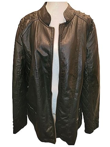 Therapy Faux Leather Jacket (view 1)