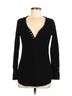 Chaser Solid Black Chaser Long Sleeve Henley Size S - photo 1