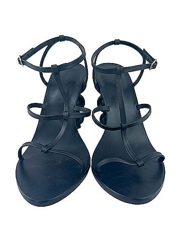 Cult Gaia Cult Gaia Sphere Heel Stiletto in Black Leather (view 2)
