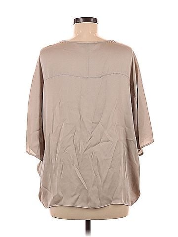 Vince. Vince. 3/4 Sleeve Silk Top (view 2)