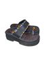 Skechers Black Red Sandals Size 7 - photo 2