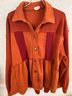 Pol Oversized Button-Front Peplum Jacket Sweatshirt - photo 5