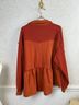 Pol Oversized Button-Front Peplum Jacket Sweatshirt - photo 6