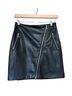 Express 100% Polyurethane 100% Polyester Black Leather Skirt Size 4 - photo 1