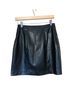 Express 100% Polyurethane 100% Polyester Black Leather Skirt Size 4 - photo 2