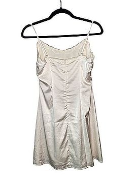 Cry Baby Satin Lace-Trim Slip Chemise Casual Dress (view 2)