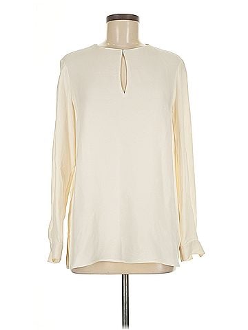 Lafayette 148 New York Lafayette 148 New York Long Sleeve Silk Top (view 1)
