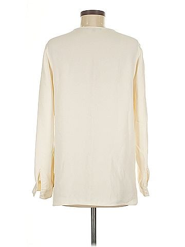 Lafayette 148 New York Lafayette 148 New York Long Sleeve Silk Top (view 2)