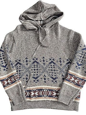 Lucky Brand Boyfriend Hooded Knit Sweater Casual Sweaters (view 1)