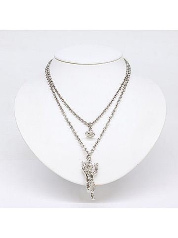 Vivienne Westwood Vivienne Westwood Man. Satyr Pendant Necklace, Silver, Women's (view 2)