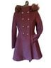 Liz Claiborne 50% Polyester 50% Wool 100% Polyester 34% Acrylic 6% Modacrylic Purple Coat Size S - photo 4