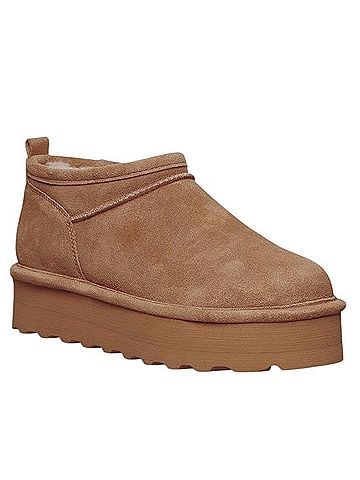 Bearpaw Chestnut Suede Platform Mule Mule/Clog (view 1)