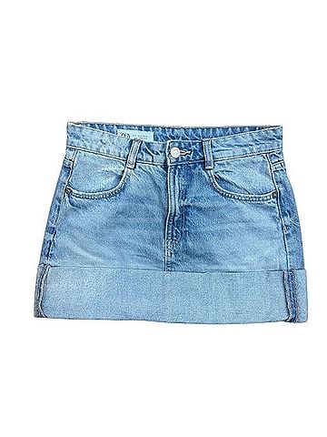 Zara Denim Skirt (view 2)