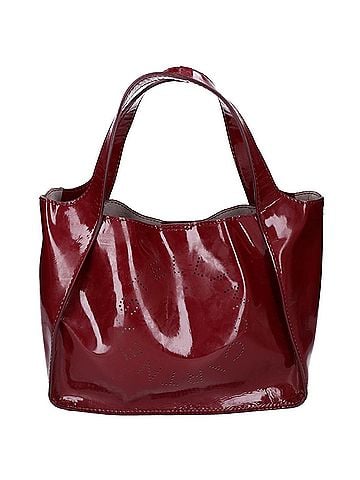 Stella McCartney STELLA McCARTNEY 513860 W8405 Perforated Logo 2-Way Tote Bag, Bordeaux, Women's (view 2)
