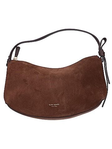 Kate Spade New York Kate Spade Loop Suede Handbag, Brown, Women's (view 1)