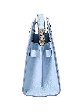 Burberry BURBERRY Baby Title Small 2-Way Leather Tote Bag/Shoulder Bag - Sky Blue (Women's) (view 2)