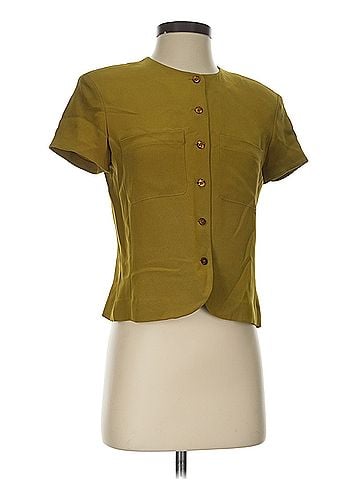 Jones New York Jones New York Short Sleeve Silk Top (view 1)
