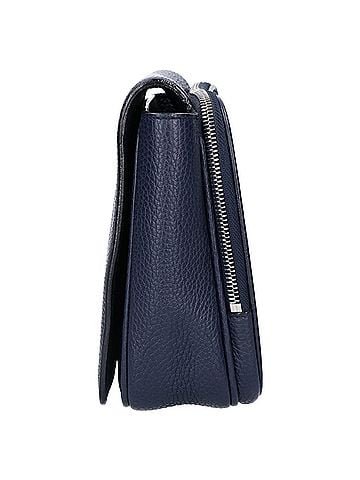 Bally BALLY Steon Embossed Logo Grain Leather Flap Second Bag Clutch Navy Men's (view 2)