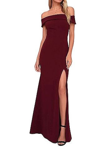 Lulus Sleeveless off the shoulder Maxi Dress Casual Dress (view 1)