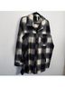 Zenana Plaid Black White Jacket Size XL - photo 3
