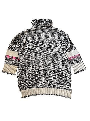 Free People Winter Storm Tunic oversized marled knit Pullover Sweater (view 2)