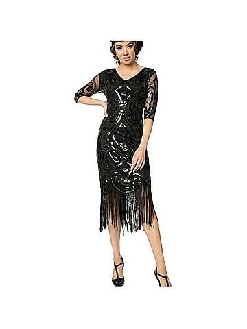 Anthropologie Unique Vintage Flapper Cocktail Dress (view 2)