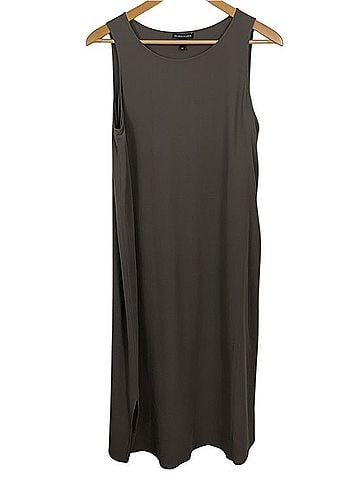 Eileen Fisher Silk Georgette Crepe Dress Casual Dress (view 1)
