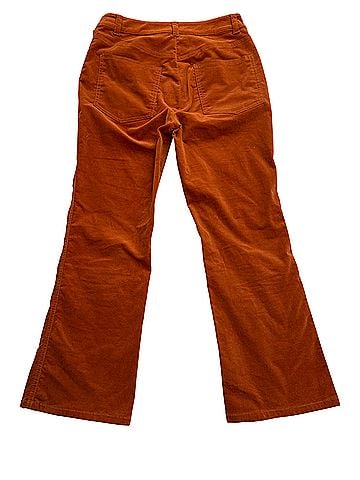 Derek Lam 10 Crosby dusty orange paprika velour flare Cords (view 2)