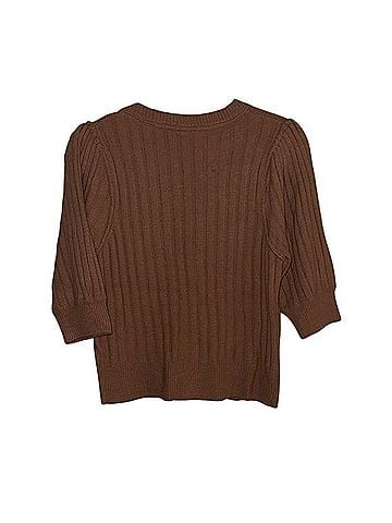 Free People Tan Ribbed Cardigan Cardigan (view 2)