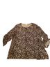 Michael Kors Paisley Black White Long Sleeve Top Size 3X - photo 1